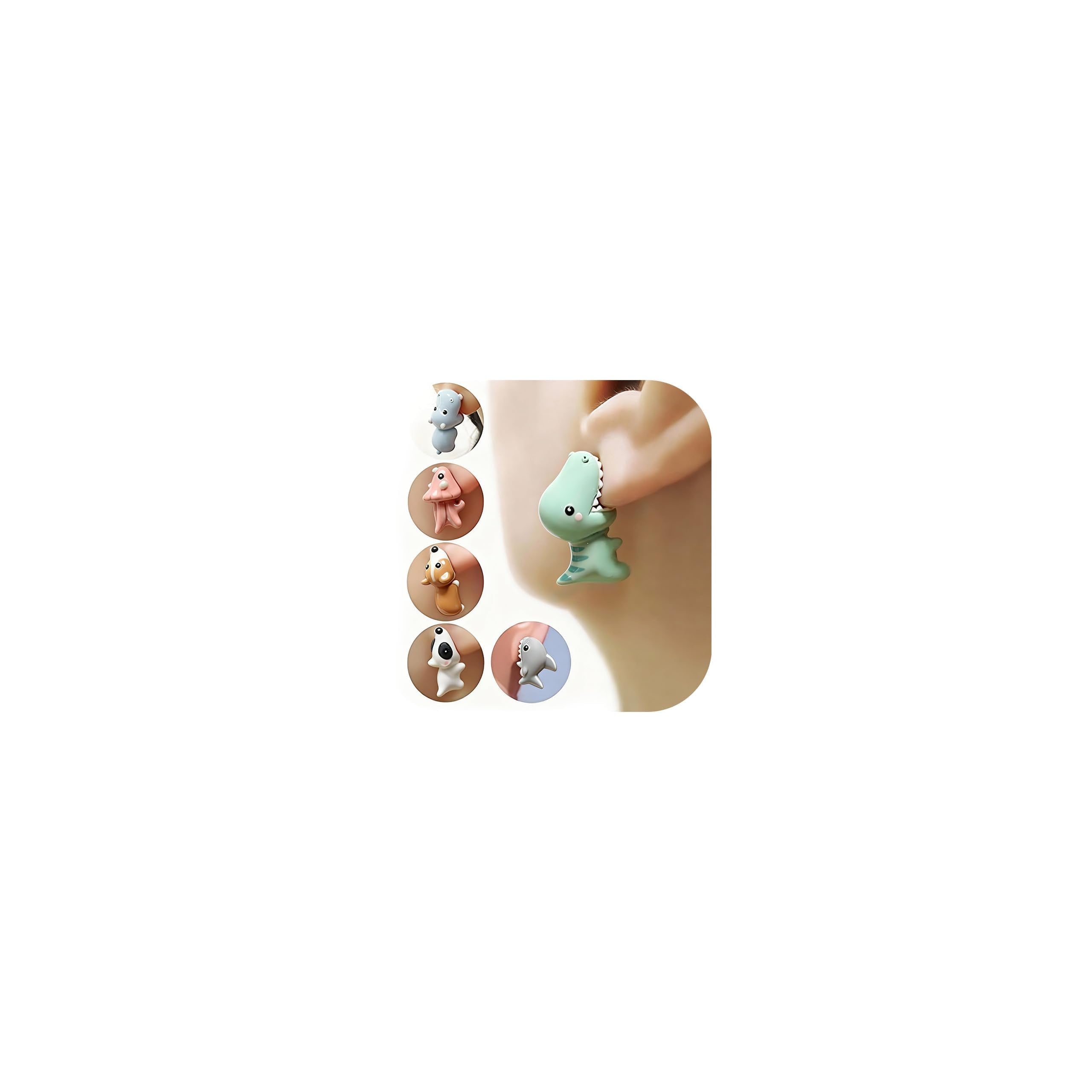 Cute Animal Bite Earrings Fun Unique Earrings for Women