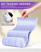 100 Pcs Bedside Commode Liners with Absorbent Pads, Tear-Free Leak-Proof Lavender Scented Commode Liners and Pads, Odor-Free Portable Toilet Liners & Potty Chair Bags for Disposable Adult, Bedpan