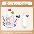 ZORAST Lavender Scent Floor Cleaning Solution, Compatible with All Roborock Mopping Robots (S7, S8, Qrevo, Q7, Q8 series) Deep Cleans for Multiple Hard Floors Stain-Busting & Fresh-Scented
