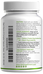 Bioactive Vitamin B Complex for Men & Women, 240 Veggie Capsules - Methylated B Complex & Esterified Vitamin C – High Potency & Easy Absorption – Immune, Energy & Metabolism Supplement – Non-GMO