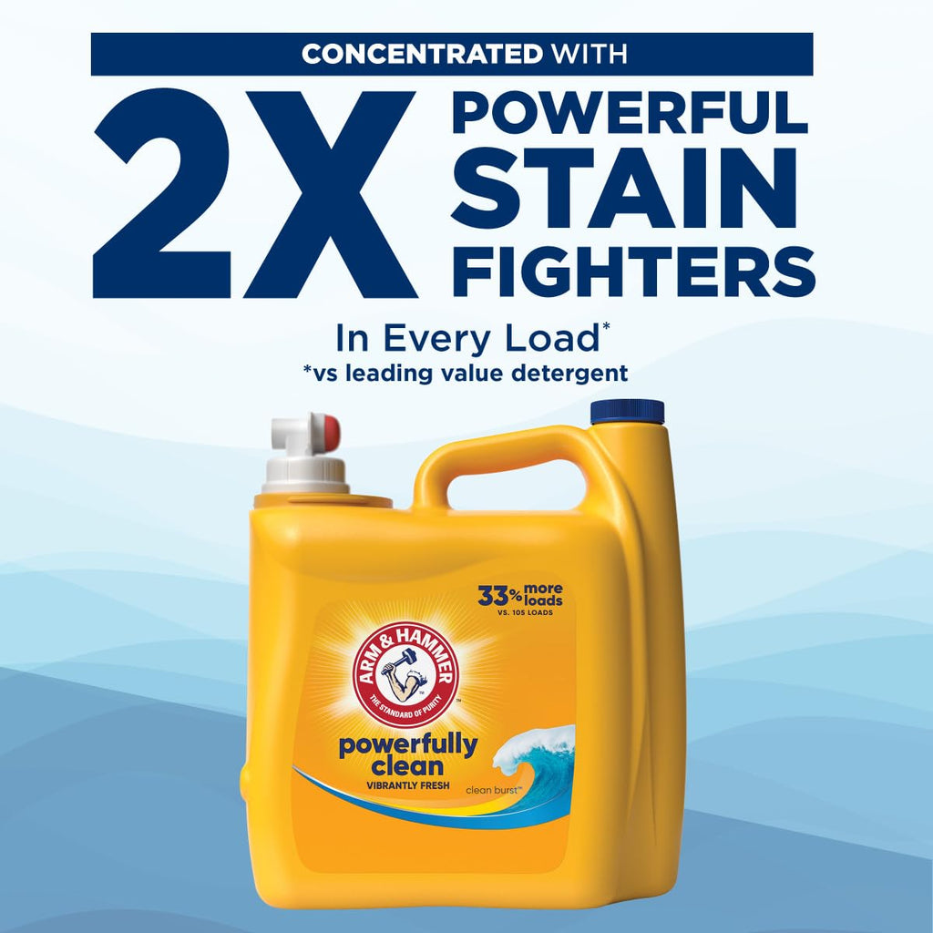 Arm & Hammer Liquid Laundry 140oz Clean Burst dual HE