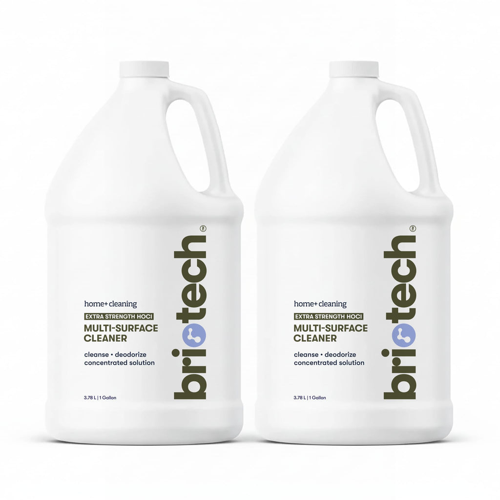 BRIOTECH Surface/Air 500, Pure Hypochlorous 500 PPM for ULV Foggers Sprayers & Humidifiers, Professional Cleaner Deodorizer for Dental, Offices, Schools, Homes, Peroxide Free, 1 Gallon Refill ea, 2 ct