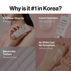 [2 ea] d'alba Piedmont Waterfull Tone-Up Sunscreen Serum BROAD SPECTRUM SPF 50 + Korean Sunscreen for Face, All Skin Tones (2 x 1.69 fl.oz.)