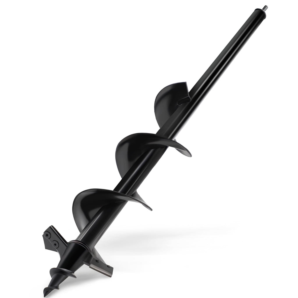 SYITCUN Auger Drill Bit for Planting - 4"X24" Heavy-Duty Auger Post Hole Digger for Fence- 1/2" Hex Drive Drill