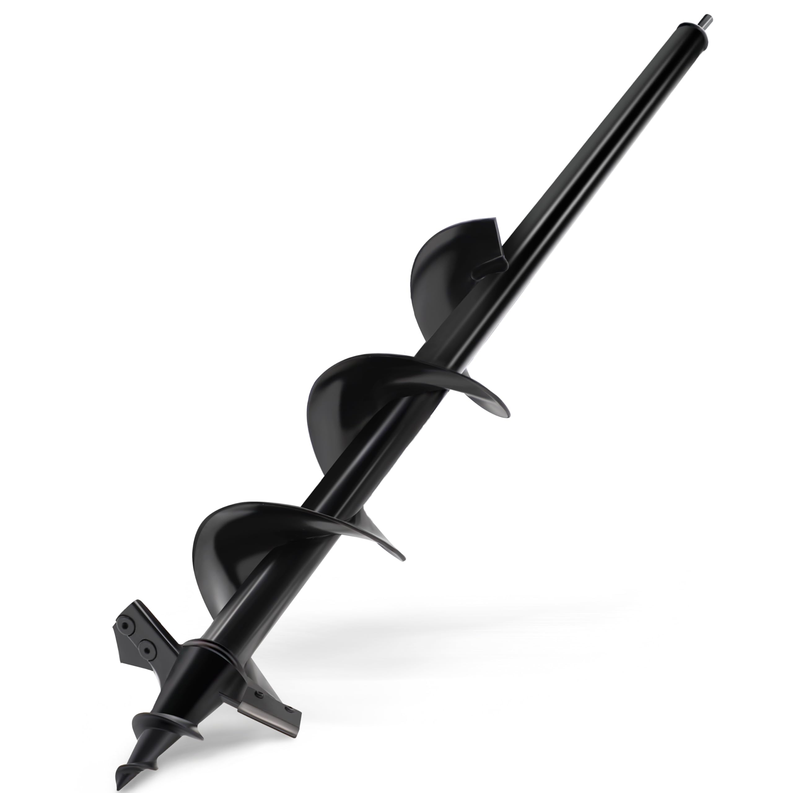 SYITCUN Auger Drill Bit for Planting - 4"X24" Heavy-Duty Auger Post Hole Digger for Fence- 1/2" Hex Drive Drill