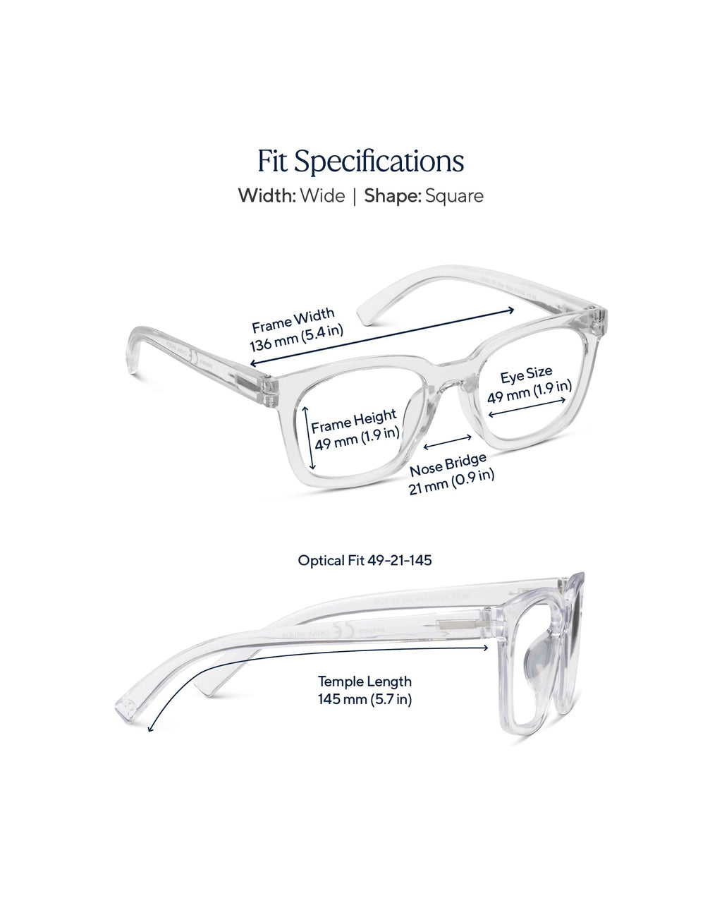 To the Max Progressive Oversized Blue Light Blocking Glasses - Clear +1.50