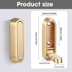 Dntorx Foldable Wall Hook, 40 lbs Heavy Duty Screw Mounted, Aluminum Alloy Flip-Down Gold Coat Hook, Space-Saving Folding Wall Hanger for Bathroom Bedroom Entryway Closet, Includes Screws (4 Pack)