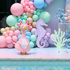 Teeanzo Pink Axolotl Porch Goose Outfits for Outdoor Yard Decor