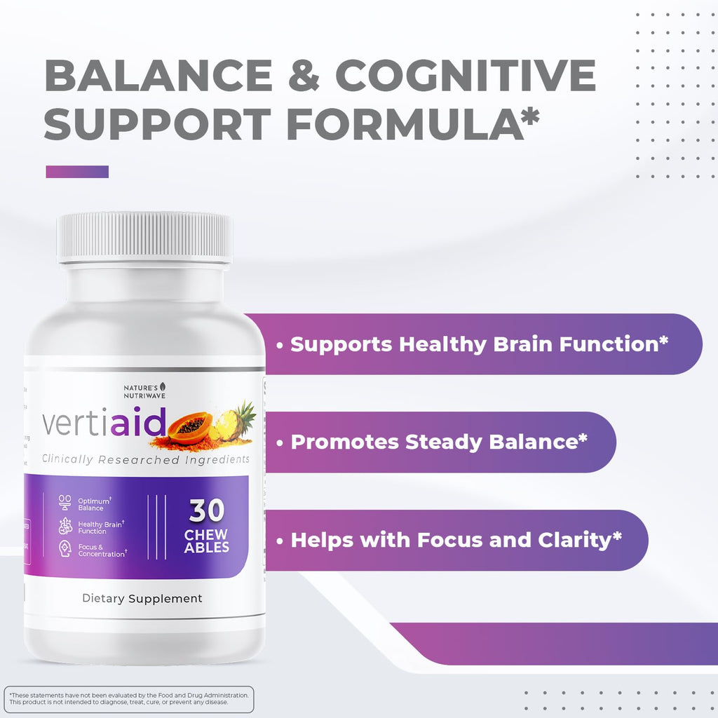 VertiAid – Vitamins, Minerals & Botanical Chewables – 30 Ct, 1 Month Supply