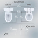 TOTO® WASHLET® S2 Electronic Bidet Toilet Seat with Instantaneous Water Heating, PREMIST and EWATER+ Wand Cleaning, Round, Cotton White - SW3345#01