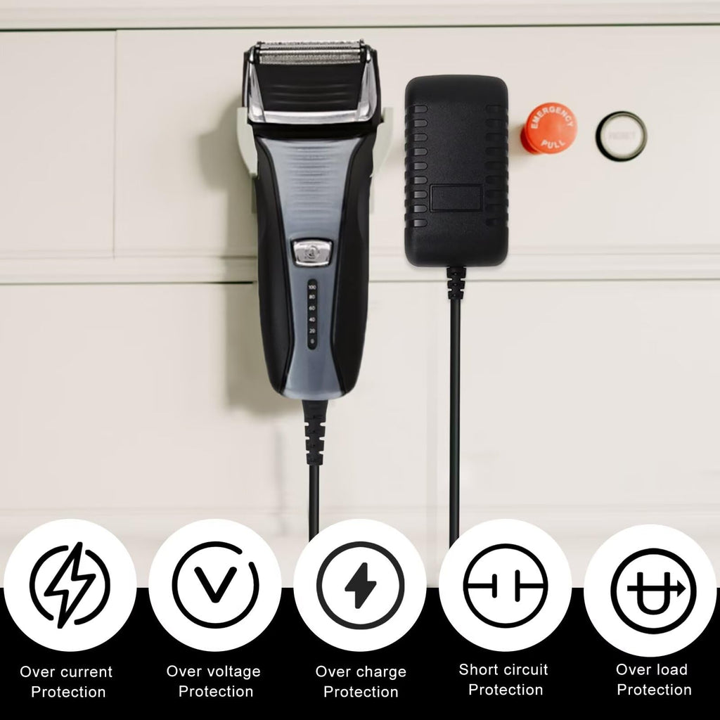 Premium Charger for Remington Shaver Replacement for Remington HC4250 PG6171 PF7500 PF7600 PG6250 PA-0510N Beard Trimmer Charger for Remington Hair Clipper Wall Power Supply Cord 5V Adapter