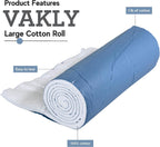 Vakly Cotton Roll 1 lb (Pack of 10) – 100% Cotton Non-Sterile Soft Absorbent Roll 12" x 56", Easy Tear for Wound Care, Casting, Beauty & Crafts
