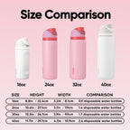 Owala FreeSip Stainless Steel Water Bottle 24 oz Angel Food Cake