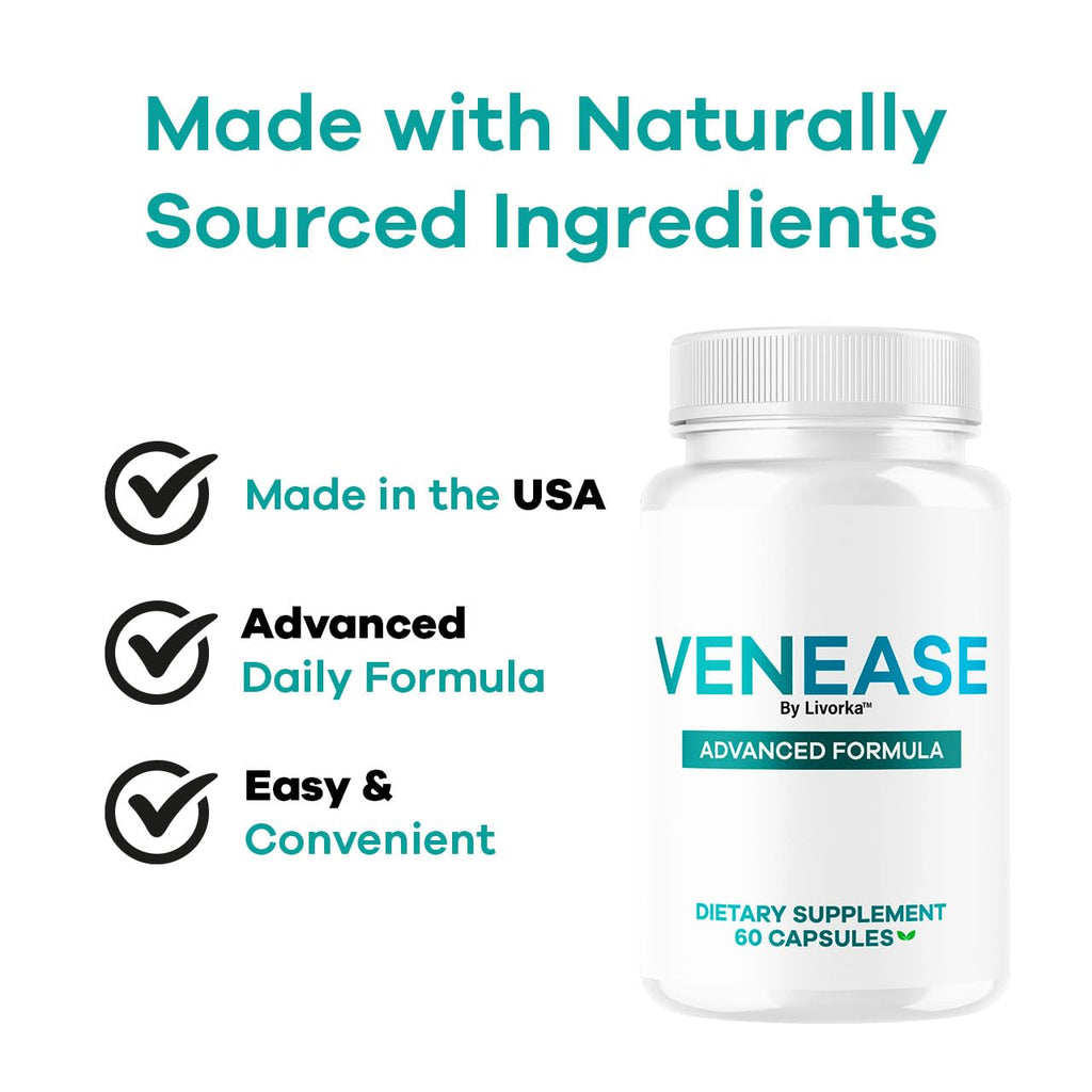 (2 Pack) Venease Capsules - Official Venease Pills Premium Supplement Support Advanced Formula All Natural for Vein Wellness & Health Multivitamin Pure Formula Reviews, 120 Capsules for 2 Months