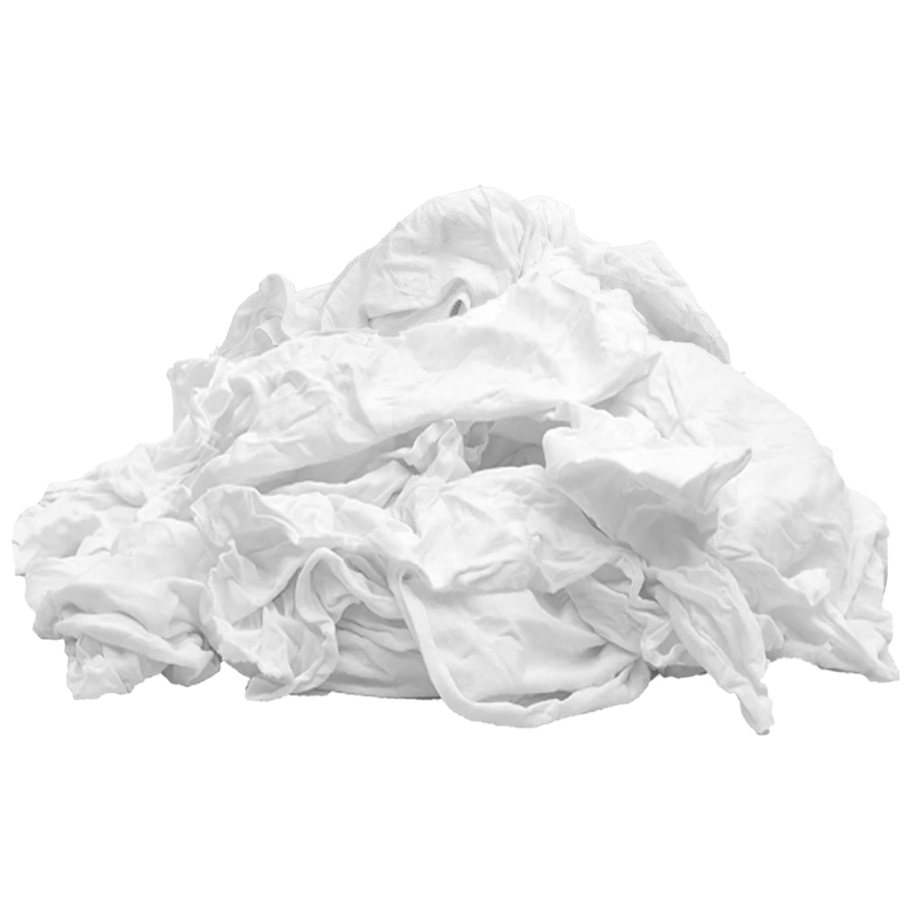 SupremePlus Premium White T-Shirt Cleaning Rags (4 lbs. Bag - Pack of 6) – White Cotton Rags for Cleaning, Staining, Painting, Oil, Grease & Dust Removal – Shop Rags Bulk for Multipurpose use