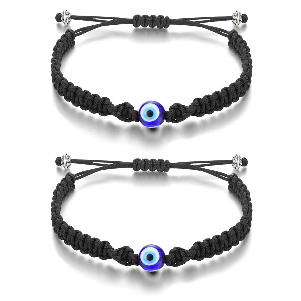 Tarsus Evil Eye Bracelets for Men Women, Braided Woven Rope Male Female
