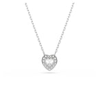 Swarovski Ariana Grande Angelic Crystal Heart Pendant in Rhodium Finish - Part of the Ariana Grande x Capsule Collection