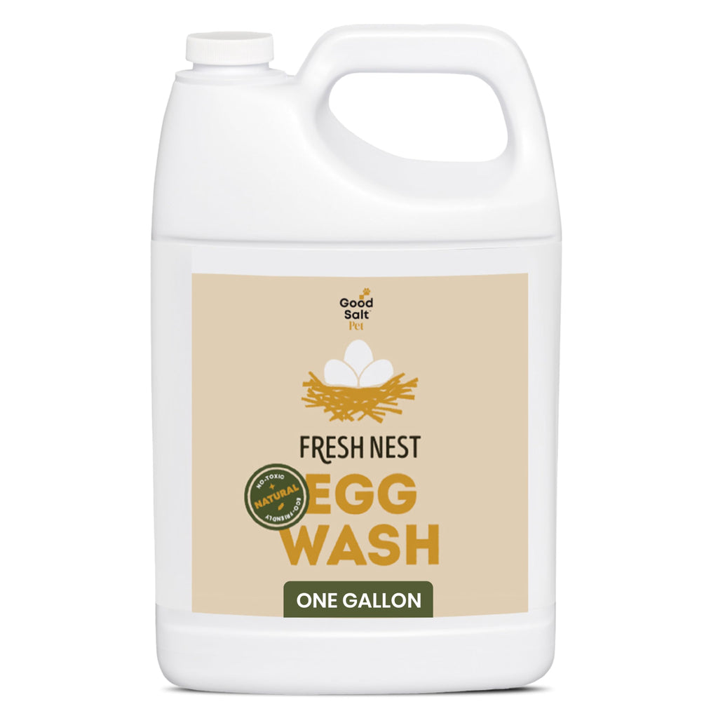 Good Salt Pet Fresh Nest Egg Wash, Natural Cleaner for Freshly Laid Eggs, Made in the USA, 1 Gallon Bottle