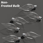 CYLYT 12-Pack E12 Candle Light Bulbs 40W Warm White 2500K, 380 Lumen Dimmable Chandelier Light Bulbs for Ceiling Fan, Pendants or Outdoor, CA10 Clear Candelabra Base Bulbs