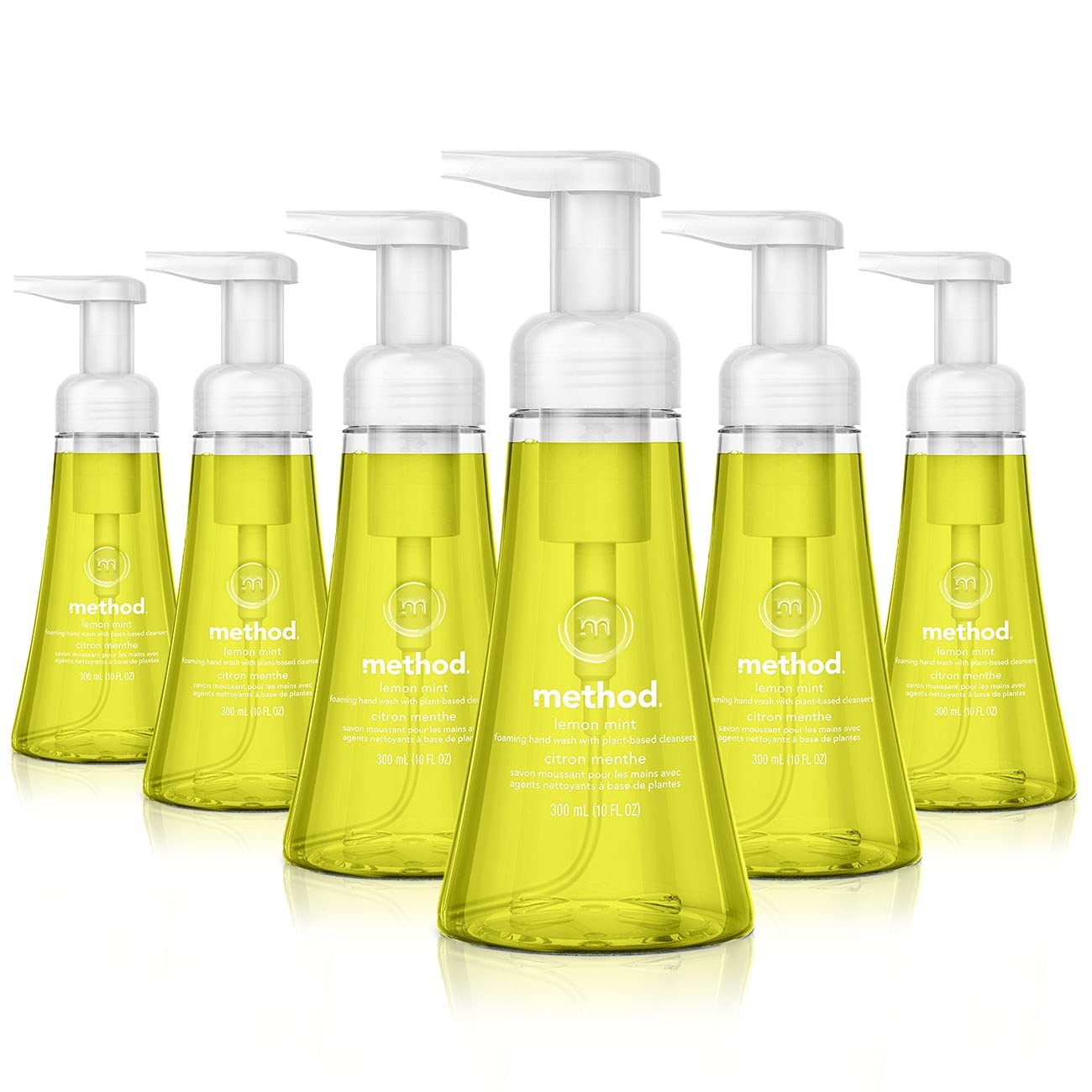 Method Foaming Hand Soap, Lemon Mint, 10 Fl Oz (Pack of 6)