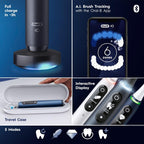 Oral-B iO Series 7G Electric Toothbrush with Replacement Brush Head, White Alabaster