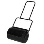 VINGLI 20 Inch Lawn Roller Water Filled Pull Behind Garden Drum Roller Push/Tow Behind, Water/Sand Filled for Garden, Lawn, Backyard (Black)