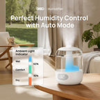 DREO 3L Humidifiers for Bedroom, 30H Runtime, 26 dB Quiet, New Edition