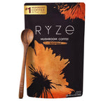 RYZE SUPERFOODS Dark Roast RYZE n Shine Bundle, Instant Mushroom Coffee + Probiotic Coffee Creamer with 6 Adaptogenic Mushrooms, Prebiotic+Probiotic Blends, Energy Focus Digestion Immunity, 30 sv each