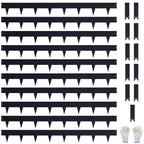 Pmango 10-Pack Galvanized Steel Landscape Lawn Edging 4.5 inch Height Black