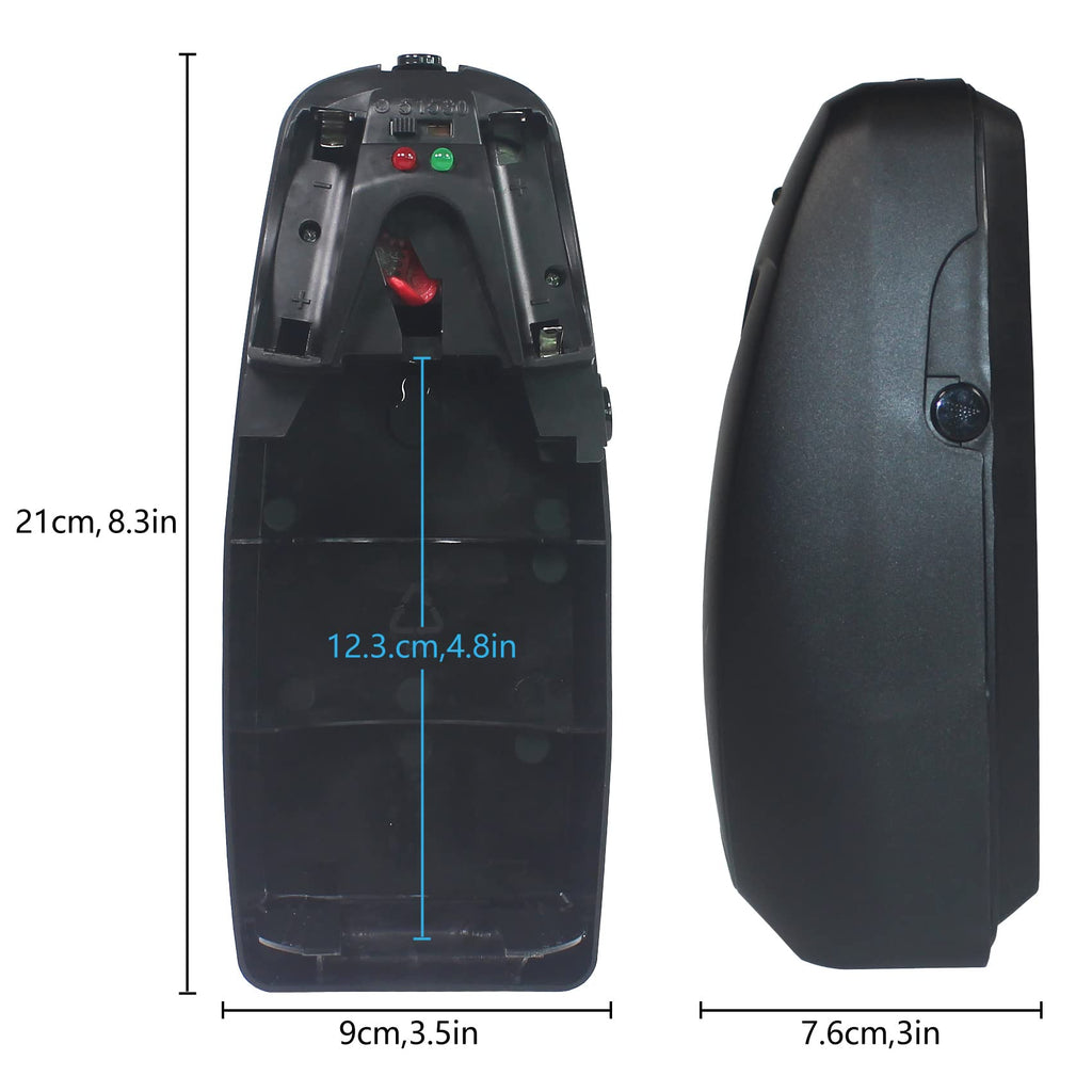 Automatic Air Freshener Spray Dispenser (2-Pack) ，Free Standing or Wall Mounted Automatic Aerosol Spray Dispenser Adjustable Aromatherapy Machines for Bedrooms, Bathrooms,Offices, Hotels (Black)