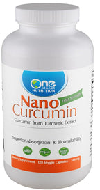 One Planet Nutrition Nano Curcumin 500 mg Veggie Capsules (120 Servings), Nano for High Absorption, Supports Immune Health, Non-GMO, Vegan, Gluten-Free