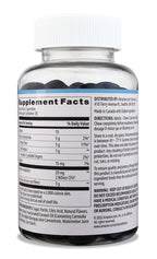 Amazon Brand - Solimo Prebiotic & Probiotic Gummies, 2 Billion CFU, Blue Raspberry, 50 Count (2 per Serving)