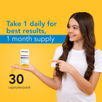 Rising Health RisaQuad-2™ Double Strength Probiotic Capsules – 80mg (16 Billion CFU+) Proprietary Probiotic Blend for Daily Digestive & Gut Health Support | No Need for Refrigeration - 30 Capsules