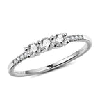 LAVALE Round Cut Moissanite Wedding Band for Women, Brilliant D Color VVS1 Clarity Classic Lab Created Diamond Wedding Ring 18K White Yellow Rose Gold Vermeil 4 Claw Knife Edge Moissanite Rings