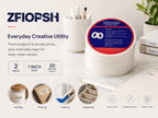 ZFIOPSH White Masking Tape 1 Inch, 2 Rolls Painter Tape, Easy Tear Paper Tape for Watercolor Painting, Labeling, Crafts, DIY, Art Projects & Classroom Use, 21.87 Yards Each.