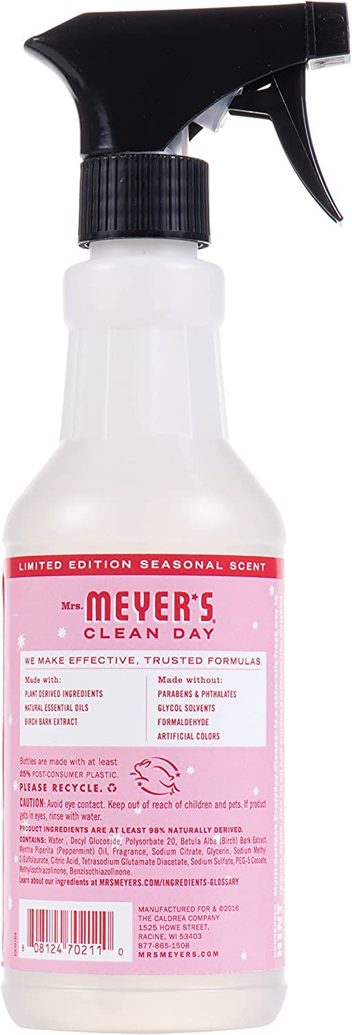Mrs. MEYER'S Clean Day Multi-Surface Cleaner, Peppermint, 16 Fl Oz. (Pack of 2)