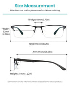 Cyxus Blue Light Blocking Glasses for Men Woman Semi Rim Computer Gaming Office Study Eyeglasses with UV Protection 8001