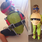 DEAMNAI Super Cosplay Turtles Toys Costume COS Dressed Suit Halloween Decoration Birthday Party Favors for Kids