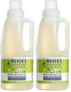 MRS. MEYER'S CLEAN DAY Probiotic Drain Maintenance Liquid,Lemon Verbena,Freshens Disposals and Drains,32 Fl Oz,(Pack of 2)