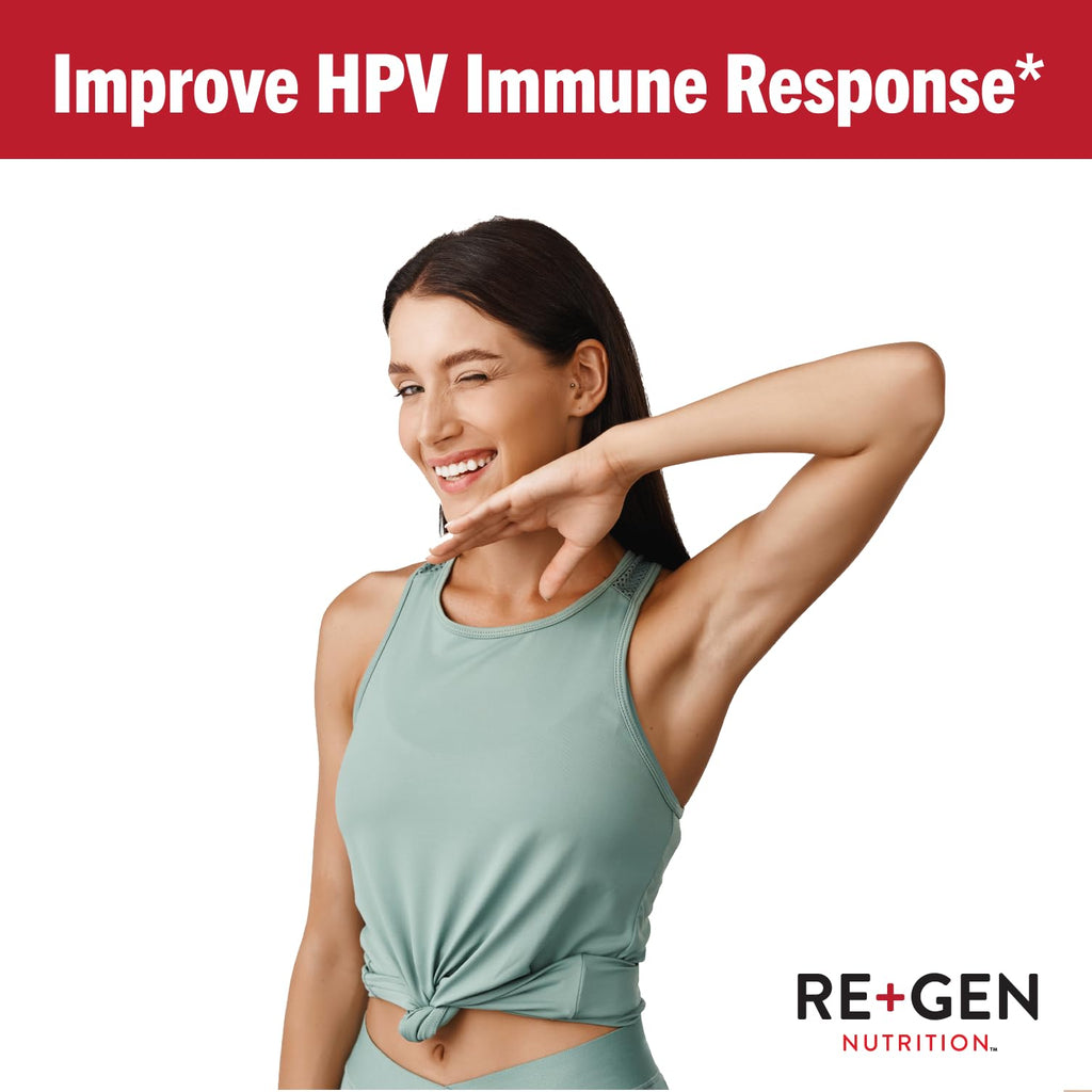 Re+Gen Nutrition Herp Rescue Healing Power Vanish, Immune Support for Women, Mushroom Supplement, Pure Shiitake Mushroom, Beta Glucan, Red Marine Algae, 60 Capsules