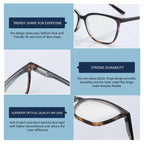 BLUEMOKY Blue Light Reading Glasses for Women 3 Pack Fashion Cat Eye Computer Glasses Bluelight Blocking Reader 1.25