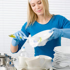 Dish Brush with Handle, Stiff Bristles Dish Scrubber for Pots, Pans & Sink Cleaning, 5 Pack