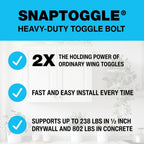 TOGGLER SNAPTOGGLE BA Toggle Anchor with Bolts, 10 Pack