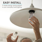 LUXRITE A19 LED Light Bulb 60W Equivalent 800LM, 2700K Warm White (6 Pack)