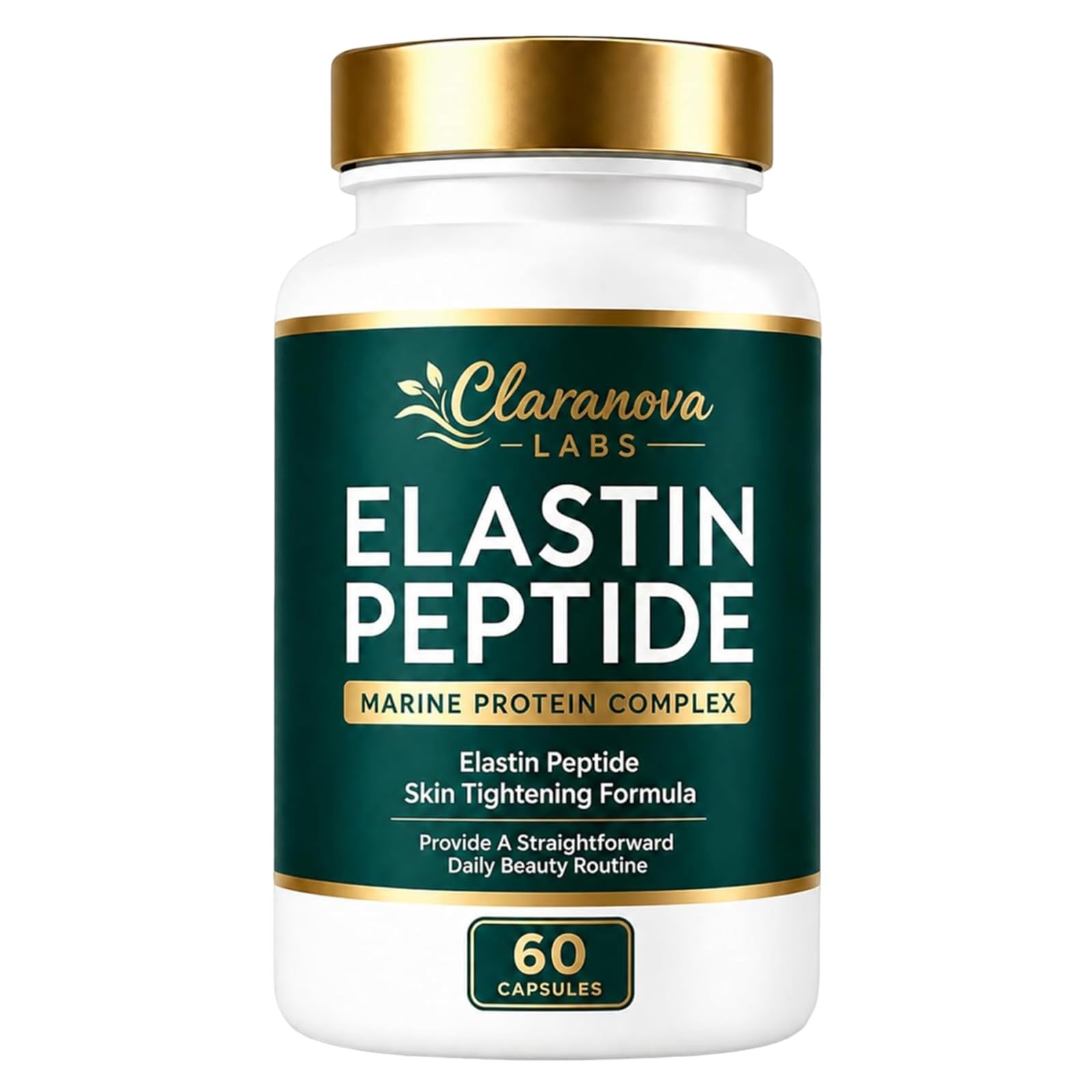 Keikeyo Elastin Peptides, Elastin Peptide Skin Tightening Formula, Marine Protein Complex, Daily Nutritional Support for Skin 60 Count (1pcs, 1)