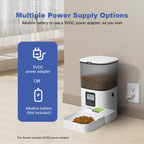 ANDOLL HOME Automatic Cat Feeder,4L Timed Cat＆Dog Dry Food Dispenser