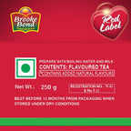 2-Pack Brooke Bond Red Label Natural Care with 5 Ayurvedic Ingredients to Boost Immunity (2 x 250 gm) Packaging may vary