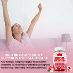 ZEGBALP Sugar-Free Womens Multivitamin 50 Plus Gummies with Calcium, Magnesium, Zinc, Vitamin A, C, D3, E, K2, B Complex, Folate, Biotin - Multi Vitamins & Minerals for Skin, Energy, Immune Support