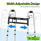 Delog Narrow Walkers for Seniors, Small Walkers for Seniors Tight Spaces Support Up to 350lbs, Standard Walkers for Adults