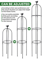2PCS 6FT Obelisk Trellis for Climbing Plants, Kalolary Garden Tower Trellis